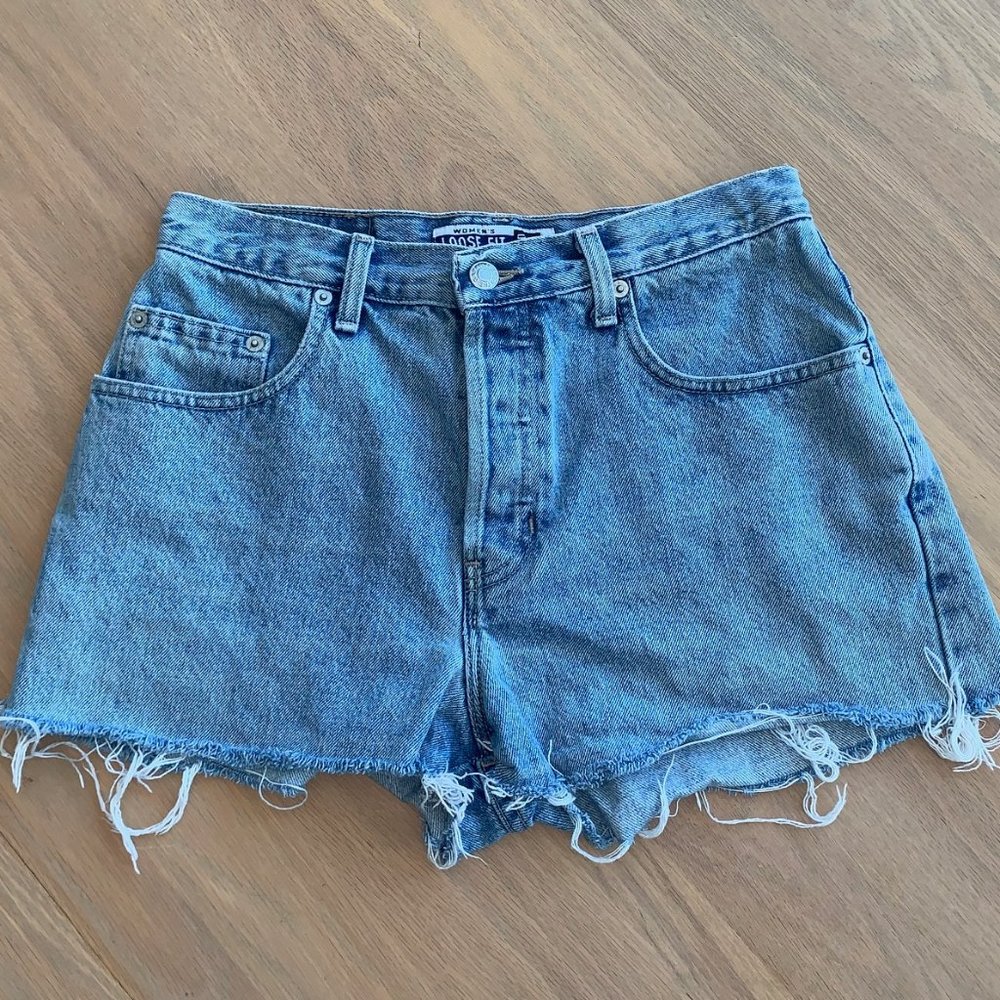 Gap denim cutoff shorts button fly 6